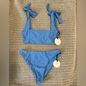 Tularosa Bikini in Blue (Top S, Bottom M)